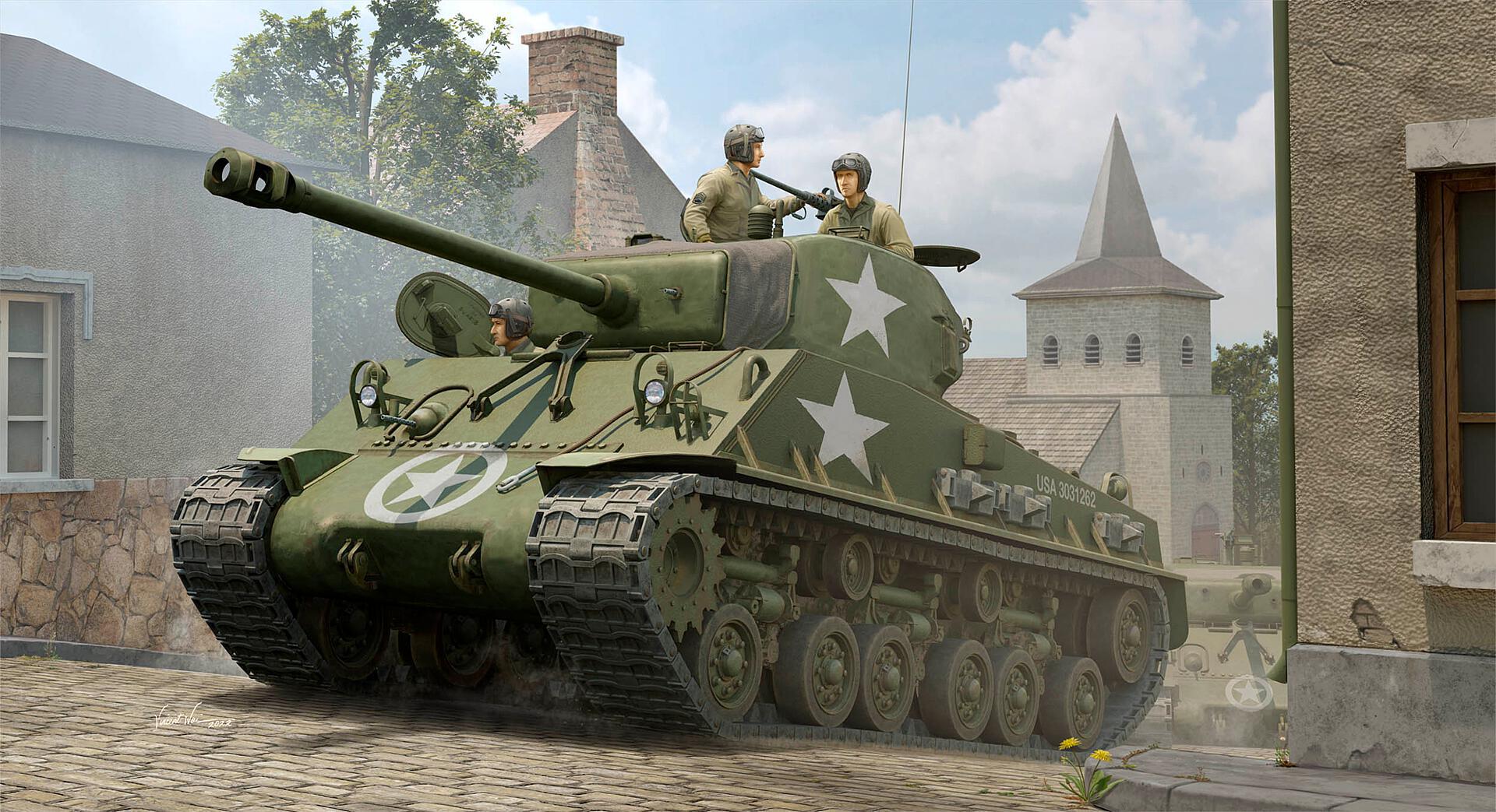 116 M4a3e8 Sherman Militär I Love Kit Marken Faller Online Shop