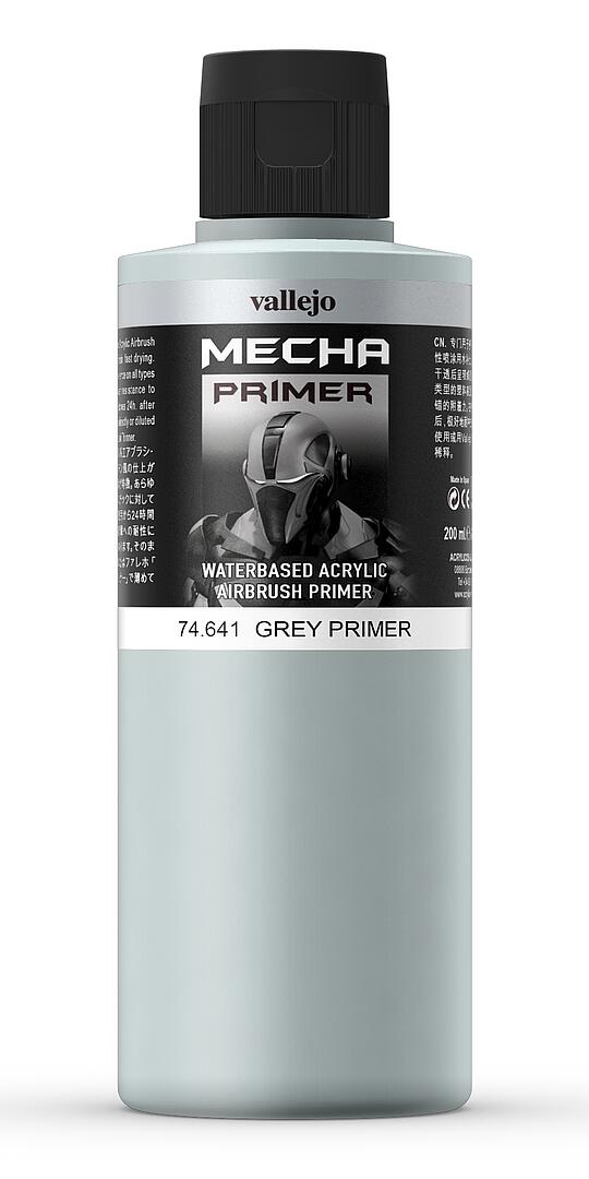 Vallejo: 200ml Bottle White Primer Mecha Color